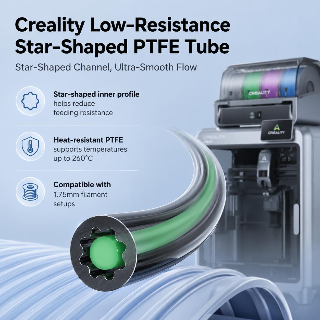 Tabung PTFE Resmi Creality den - Ptfe Tape Thread ulasan dan harga